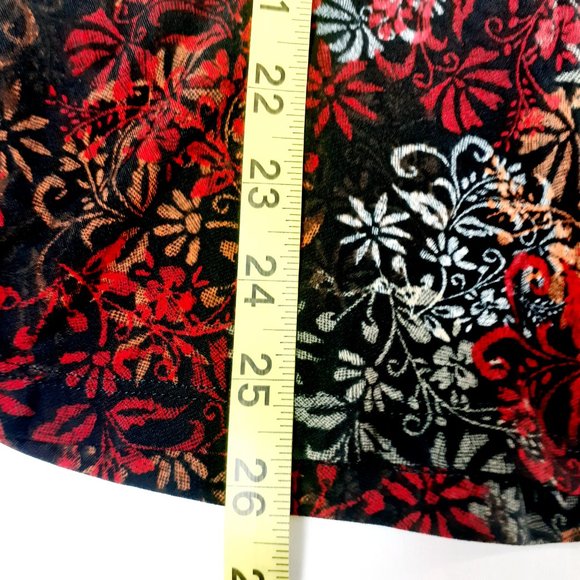 CJ Banks Skirt Womens 3X Floral Print Midi Flowy - Picture 7 of 12
